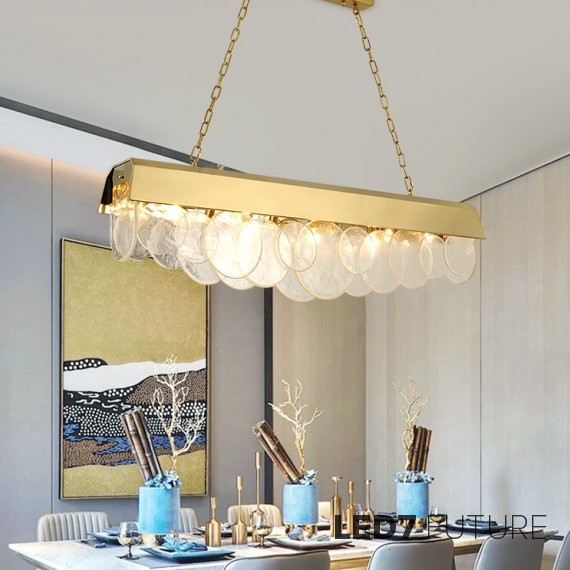 Loft Industry Modern - Shine Discs V2 Line Chandelier